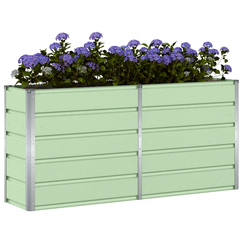 Jardinera Verde 160 X 40 X 75 Cm Acero