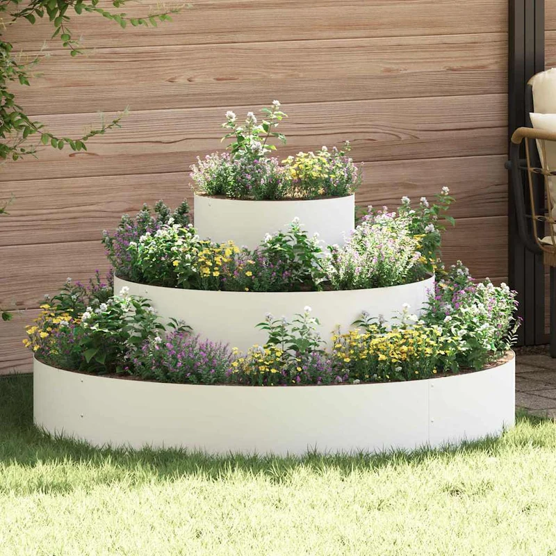 Maceta Para Jardín 120 X 120 X 20 Cm Acero Laminado En Frío