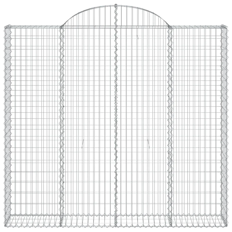 Cestas De Gaviones 5 Uds Forma De Arco Hierro 200x30x180/200 Cm