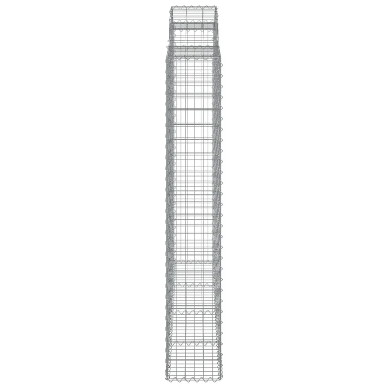 Cestas De Gaviones 5 Uds Forma De Arco Hierro 200x30x180/200 Cm