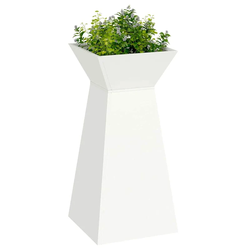 Maceta Pilar 2 Uds. Blanco 35 X 35 X 73 Cm