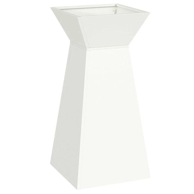 Maceta Pilar 2 Uds. Blanco 35 X 35 X 73 Cm