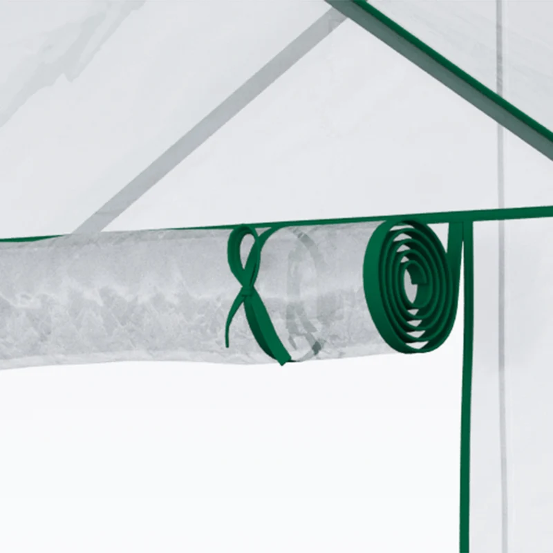 Outsunny Invernadero De Jardín Con 4 Estantes 142x73x195 Cm Verde