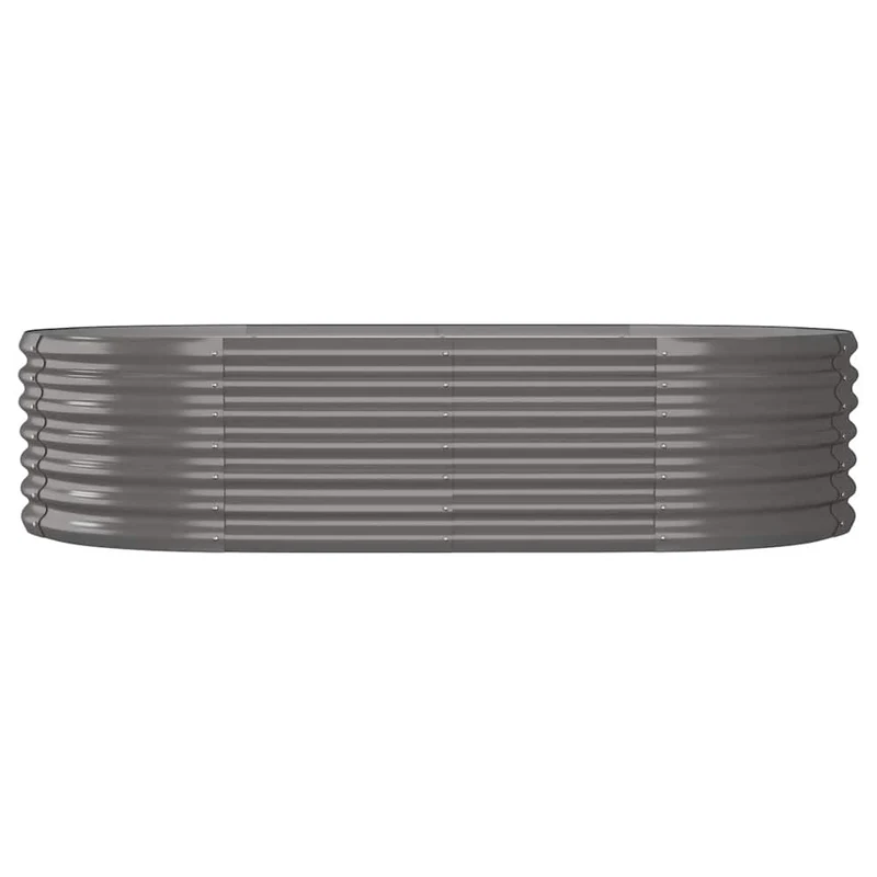 Jardinera Arriate Acero Galvanizado Gris 152x80x36 Cm