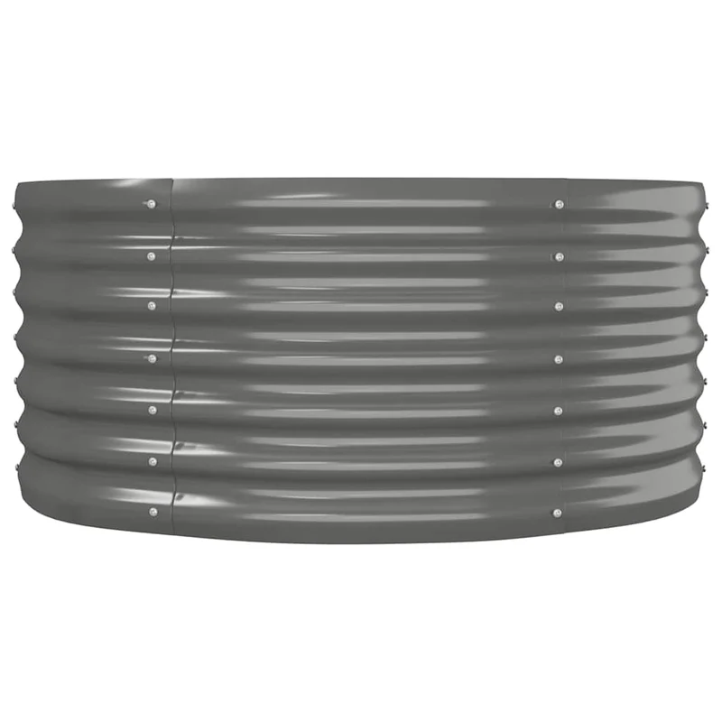 Jardinera Arriate Acero Galvanizado Gris 152x80x36 Cm