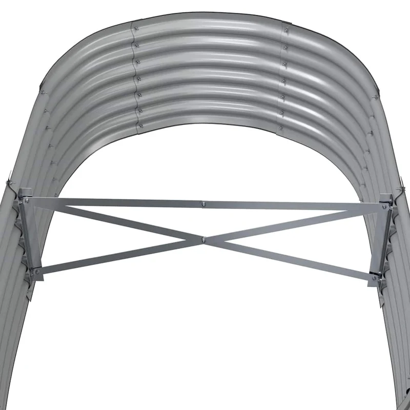 Jardinera Arriate Acero Galvanizado Gris 152x80x36 Cm