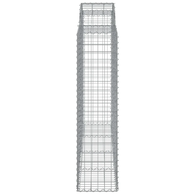 Cestas Gaviones 12 Uds Forma De Arco Hierro 200x50x160/180 Cm