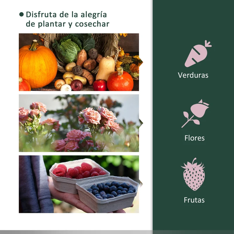 Outsunny Mini Invernadero 200x100x80 Cm Para Jardín Cultivo De Plantas Verde
