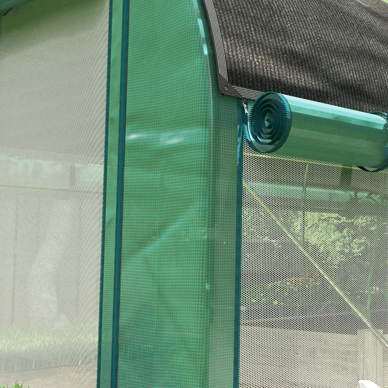 Outsunny Invernadero De Exterior 4,5x2x2 M Con Paredes Laterales Enrollables