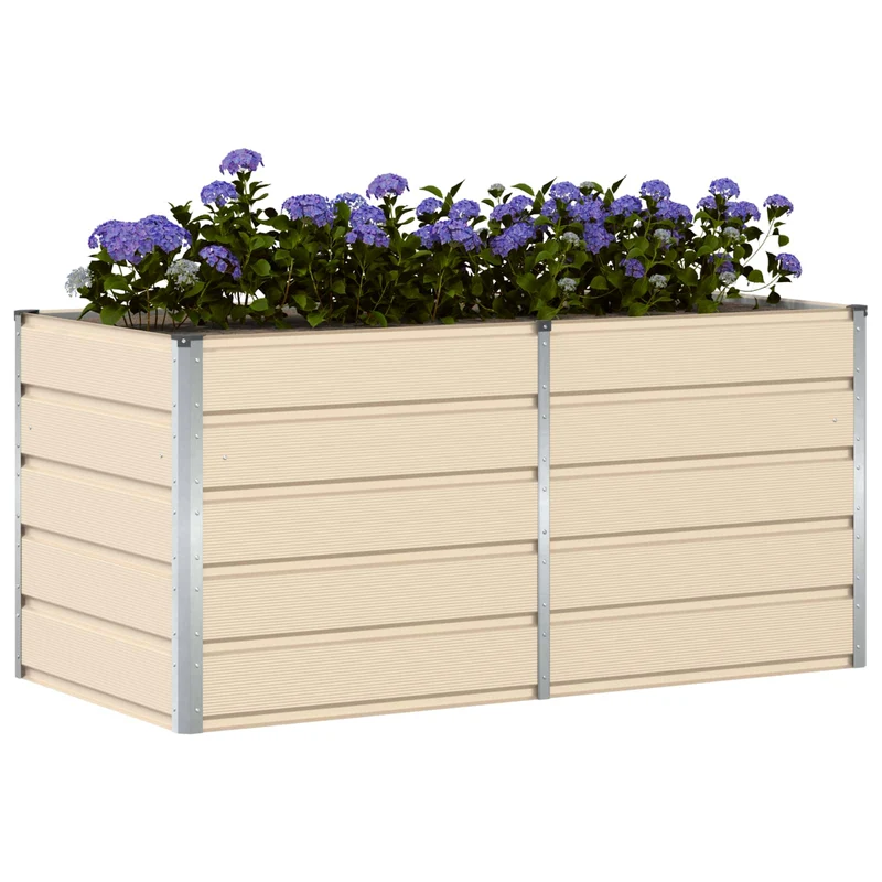 Jardinera Marfil 160 X 80 X 75 Cm Acero