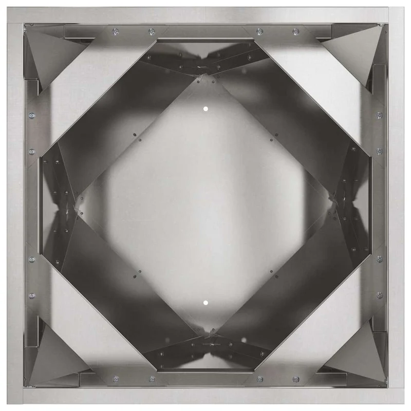 Jardinera Plateado 50 X 50 X 75 Cm Acero Inoxidable