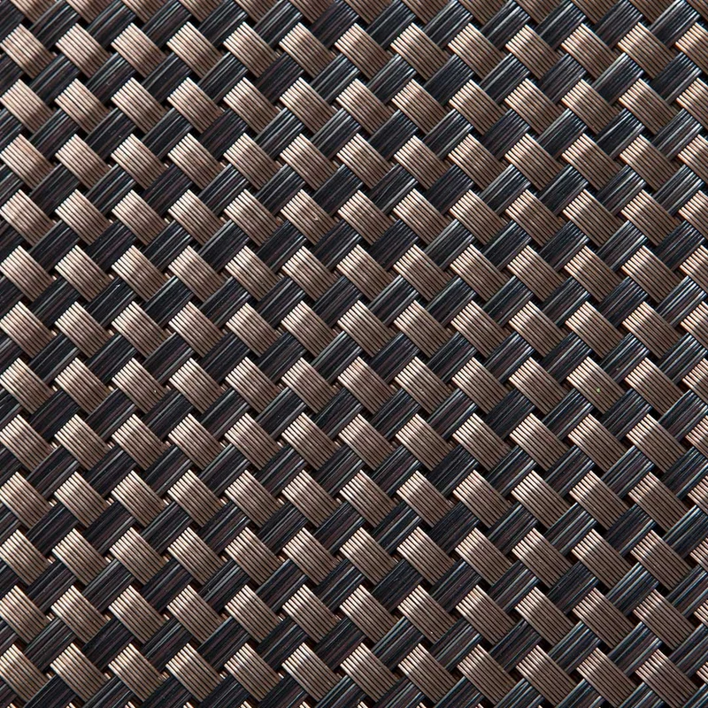 Malla De Balcón Rattan Luxe Brown - Ocultación Y Estilo - 0,9x3 M - Multicolor