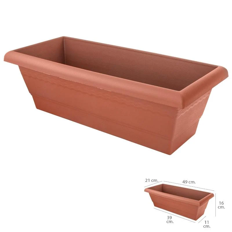 Jardinera Balcon Saturnia 49x21x16 Cm.