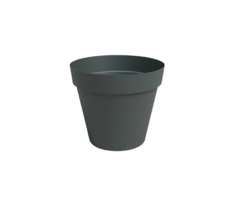 Artevasi Macetero Antracita Madagascar 27 Cm De Plástico Reciclado