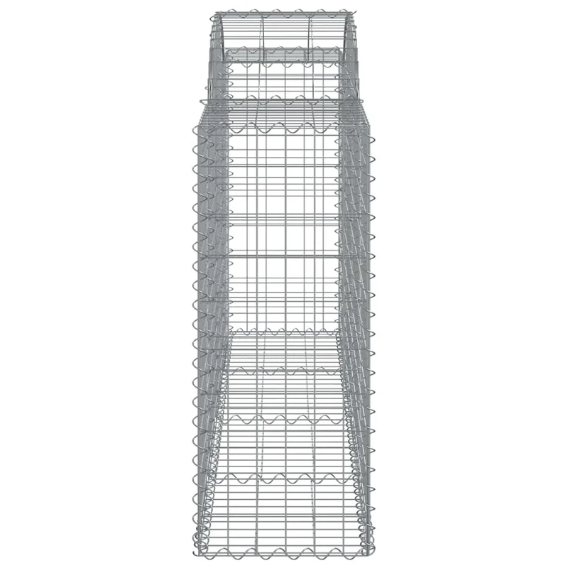 Cestas De Gaviones 12 Uds Forma Arco Hierro 200x50x100/120 Cm