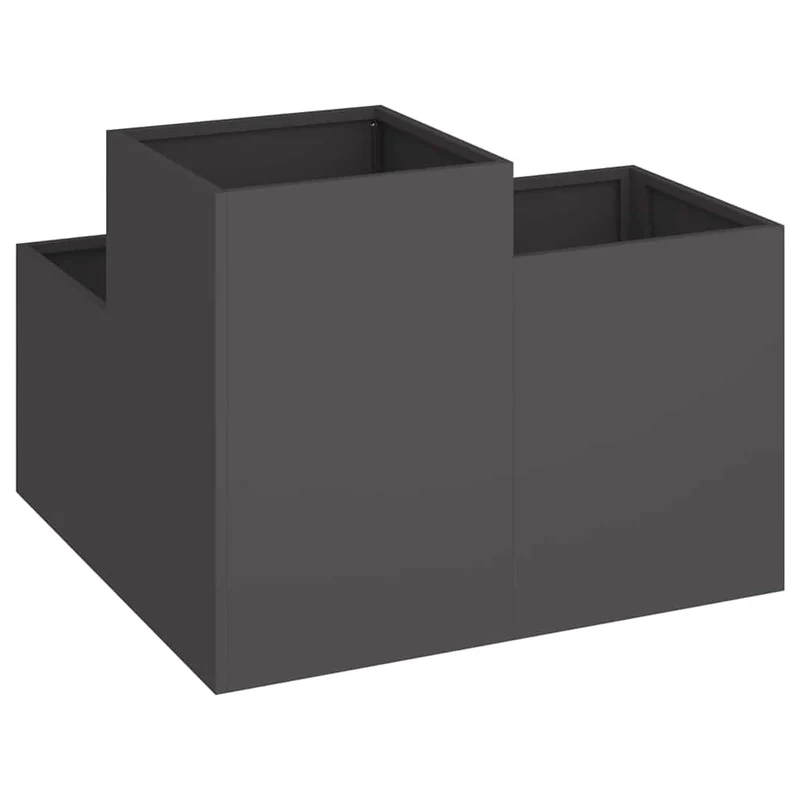 Maceta Para Jardín Negro 100 X 100 X 60 Cm Acero