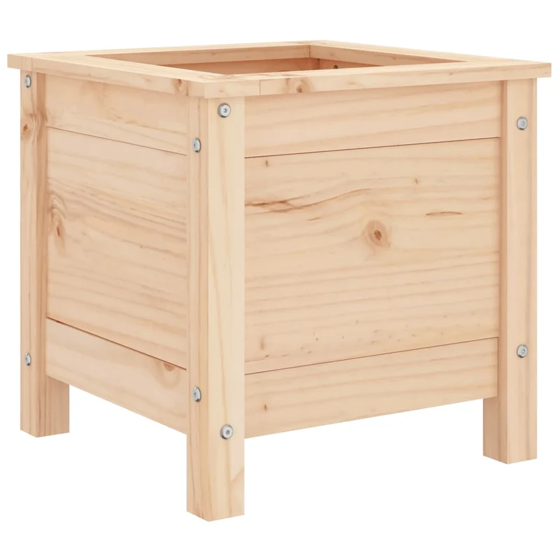 Jardinera Madera Maciza De Pino 40x40x39 Cm