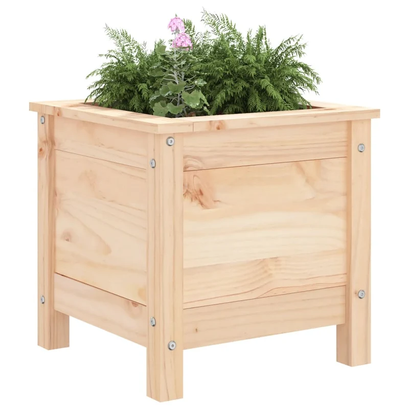 Jardinera Madera Maciza De Pino 40x40x39 Cm