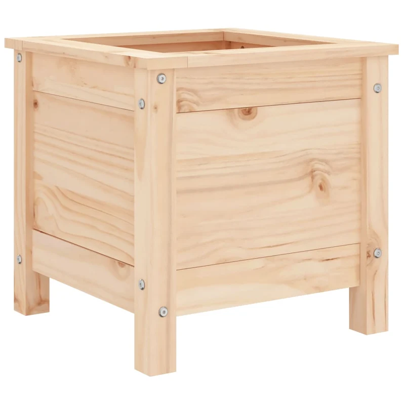 Jardinera Madera Maciza De Pino 40x40x39 Cm