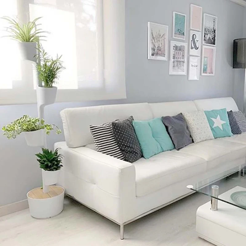 Macetero Vertical Citysens Con Riego Inteligente De 4 Macetas – Blanco, Polipropileno 100% Reciclado