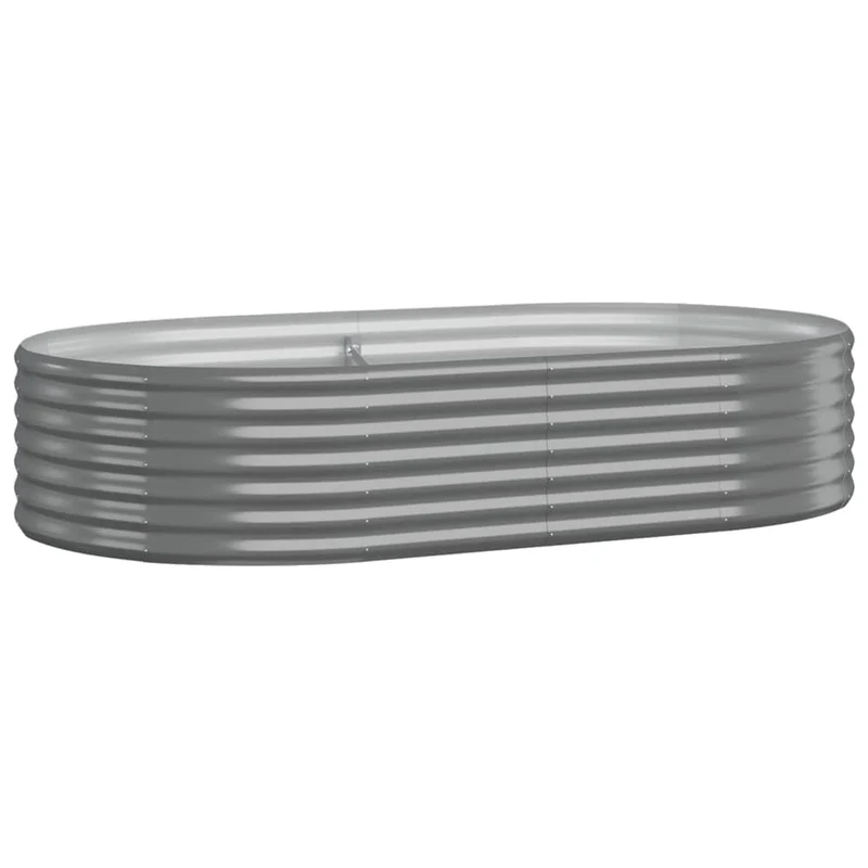 Jardinera Arriate Acero Galvanizado Gris 175x100x36 Cm