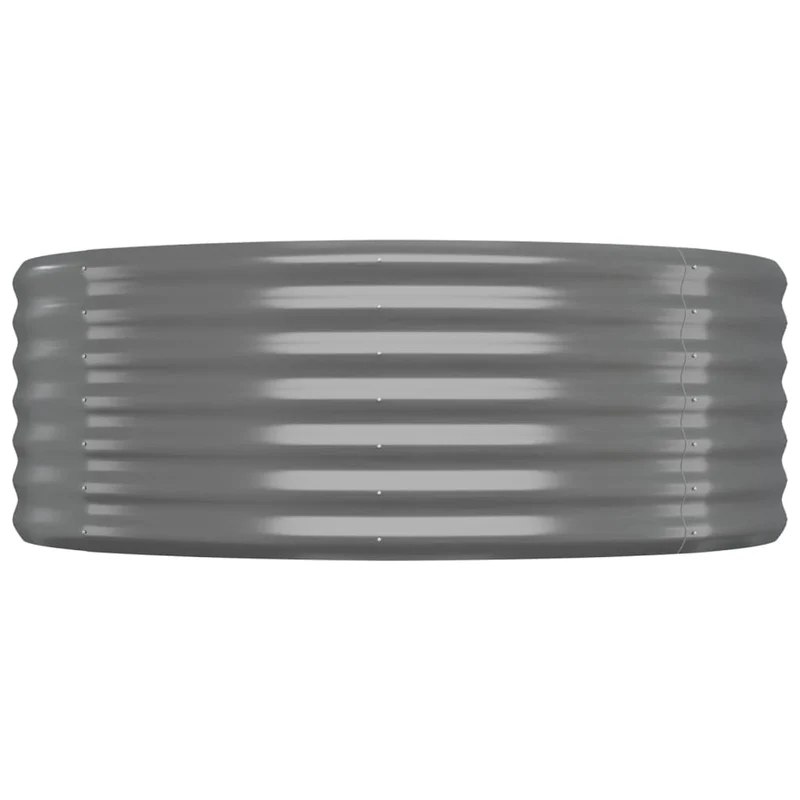 Jardinera Arriate Acero Galvanizado Gris 175x100x36 Cm