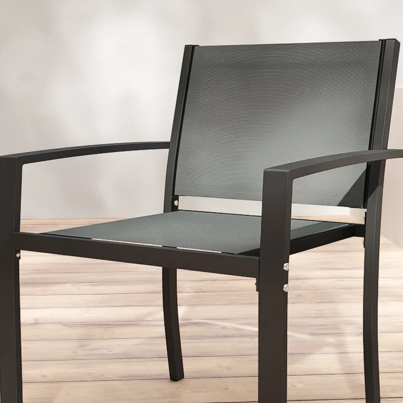 Outsunny Conjunto De Mesa Y 2 Sillas De Terraza Exterior 3 Piezas Gris Claro