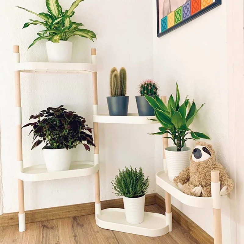 Soporte Modular Citysens De 6 Bandejas – Blanco, Polipropileno 100% Reciclado Y Madera Ecológica Pefc