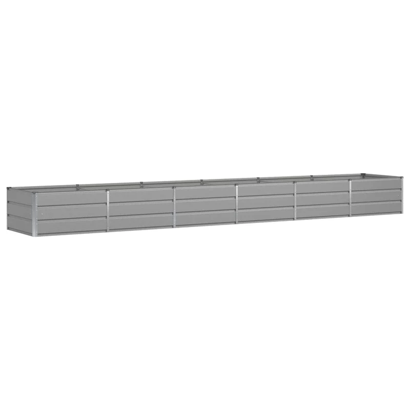 Jardinera Gris Claro 480 X 80 X 45 Cm Acero