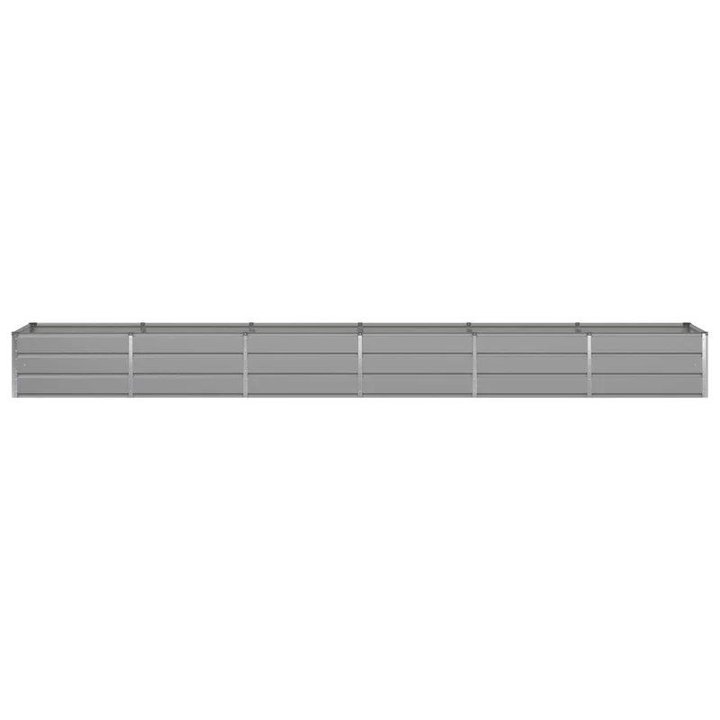 Jardinera Gris Claro 480 X 80 X 45 Cm Acero