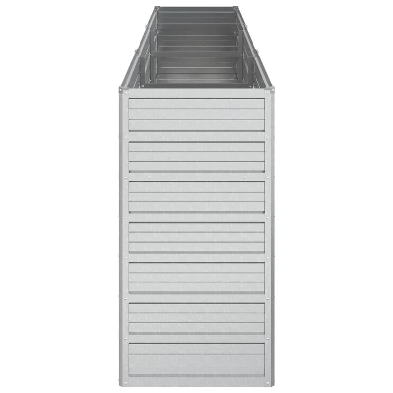 Arriate De Acero Galvanizado Plateado 240x40x77 Cm