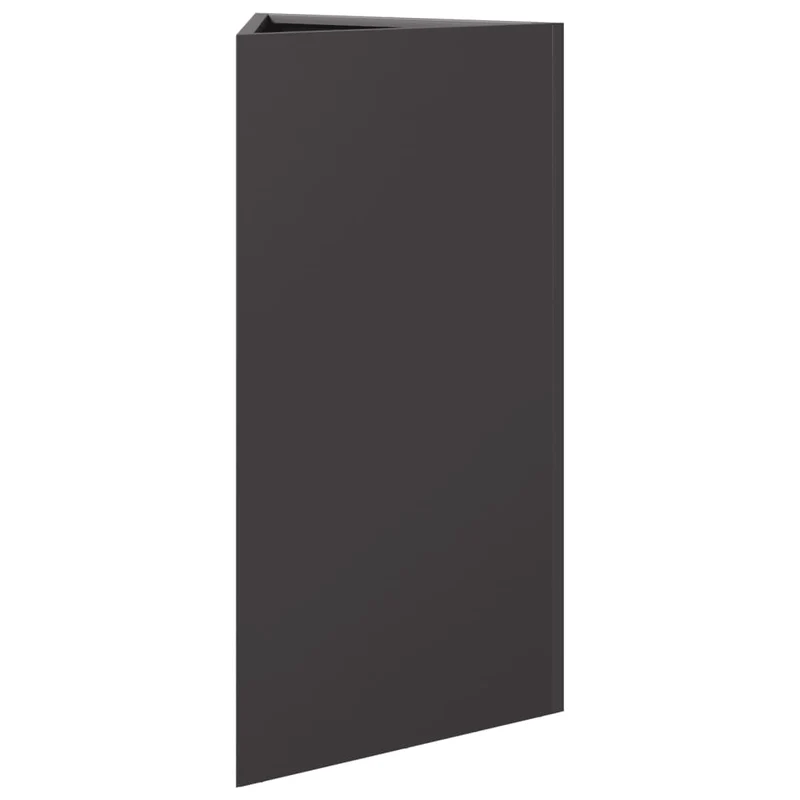Jardinera Triangular Acero Negro 40x34,5x75 Cm