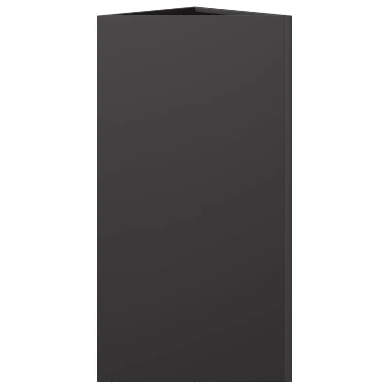 Jardinera Triangular Acero Negro 40x34,5x75 Cm