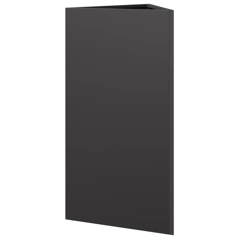 Jardinera Triangular Acero Negro 40x34,5x75 Cm