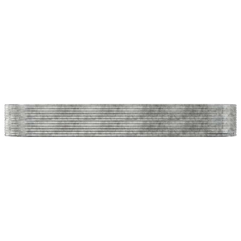 Jardinera Arriate Acero Galvanizado Plata 447x140x68 Cm