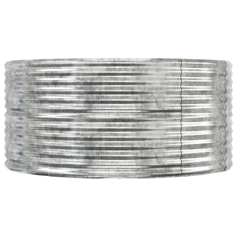 Jardinera Arriate Acero Galvanizado Plata 447x140x68 Cm