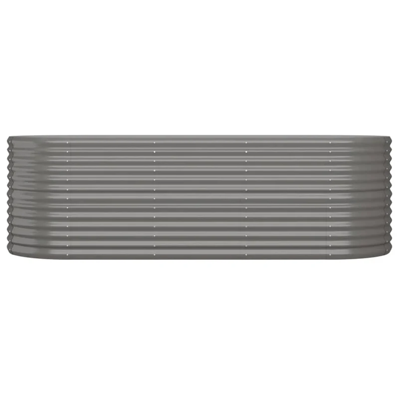 Jardinera Arriate Acero Galvanizado Gris 224x80x68 Cm