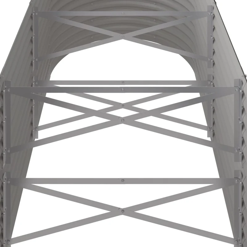 Jardinera Arriate Acero Galvanizado Gris 224x80x68 Cm