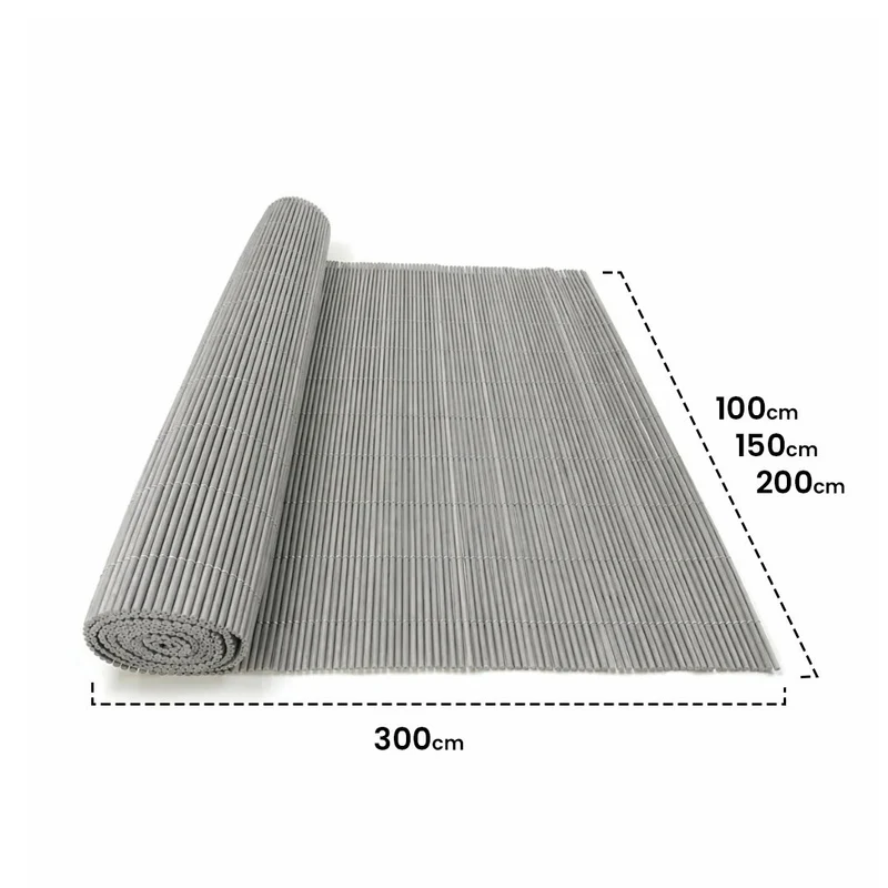 Cerramiento De Mimbre Ecológico Lop Forja Claro 1x3 M / Multicolor
