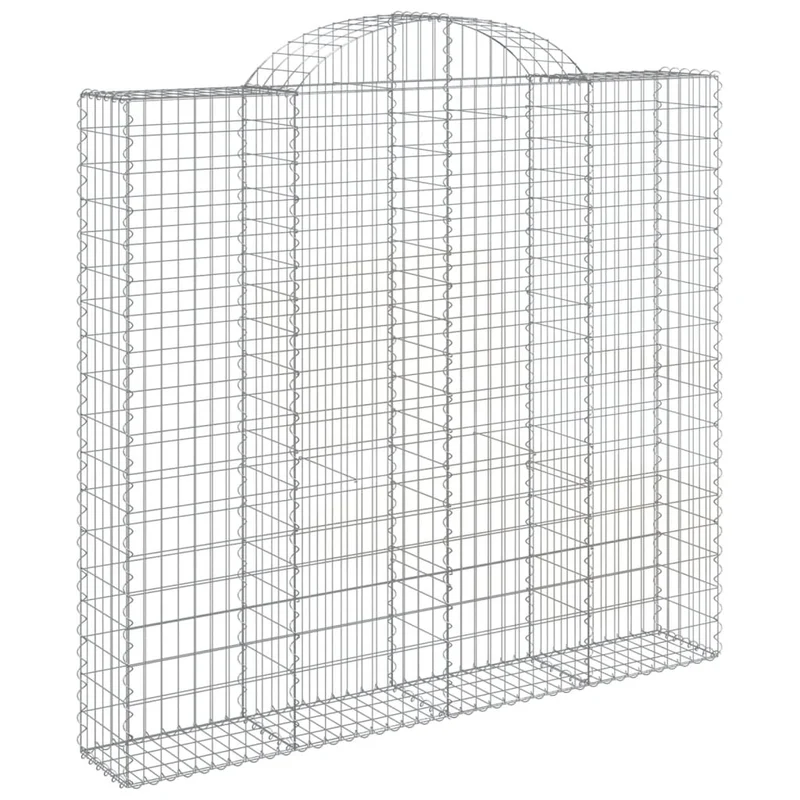 Cestas De Gaviones 4 Uds Forma De Arco Hierro 200x50x180/200 Cm