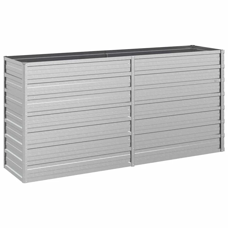 Arriate De Acero Galvanizado Plateado 160x40x77 Cm