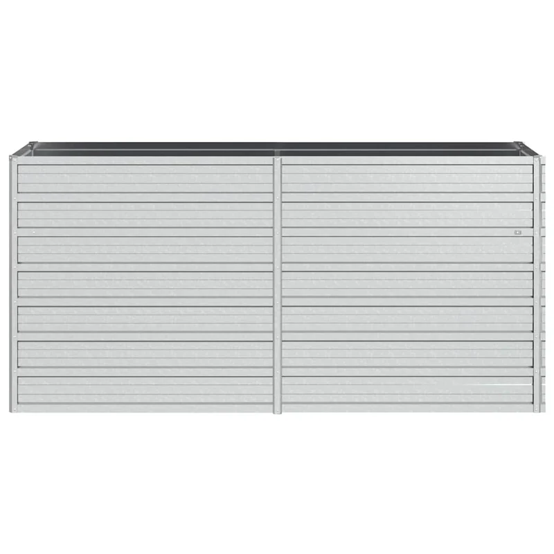 Arriate De Acero Galvanizado Plateado 160x40x77 Cm