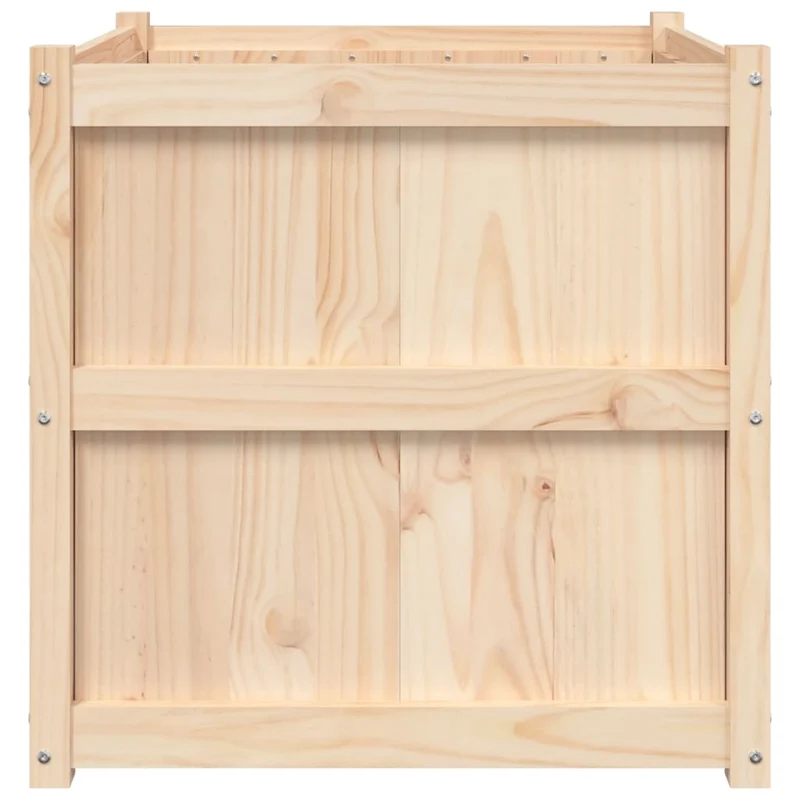 Jardinera De Madera Maciza De Pino 70x70x70 Cm