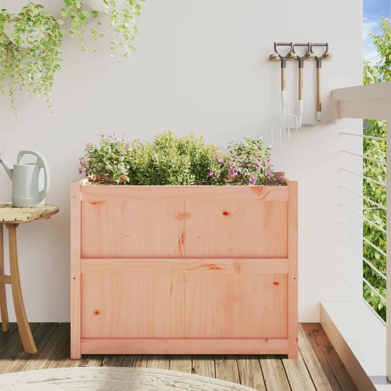Jardinera Madera Maciza De Abeto Douglas 90x50x70 Cm