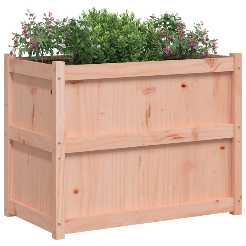 Jardinera Madera Maciza De Abeto Douglas 90x50x70 Cm