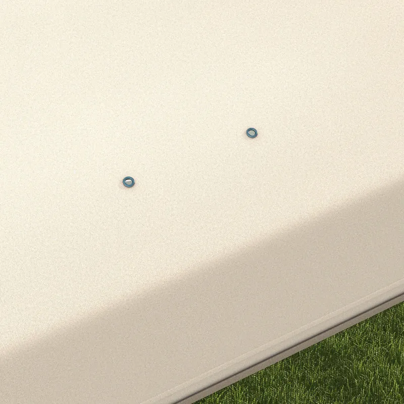 Outsunny Carpa Plegable 3x3 M Con Mosquiteras Anti-uv Marco De Acero Beige