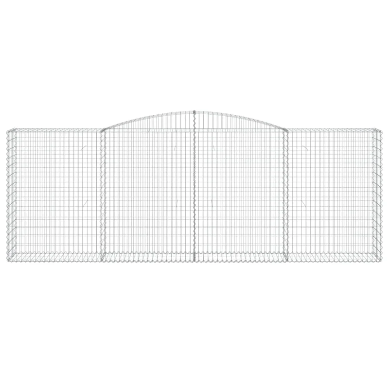 Cestas Gaviones 6 Uds Forma De Arco Hierro 400x50x140/160 Cm