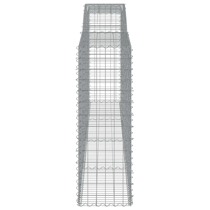 Cestas Gaviones 6 Uds Forma De Arco Hierro 400x50x140/160 Cm