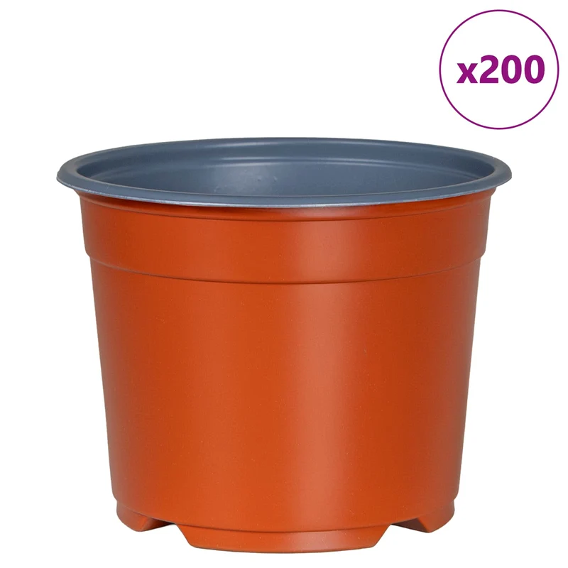 Maceta Redonda Para Flores 200 Uds. Terracota Ø 10 X 8 Cm