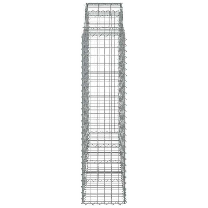 Cestas Gaviones 15 Uds Forma De Arco Hierro 200x50x160/180 Cm